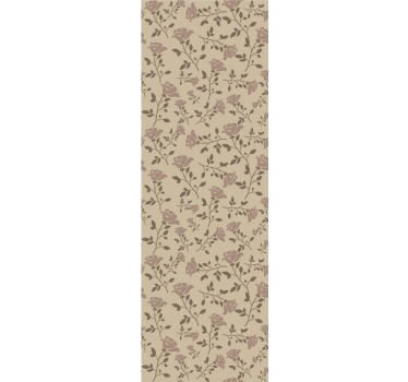Brun vintage rose mønster vintage tapet - TenStickers