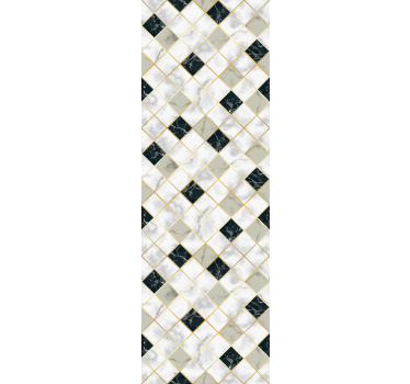 Elegant diamantmønster marmor tapet - TenStickers