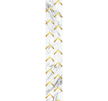Elegant chevron mønster marmor tapet - TenStickers