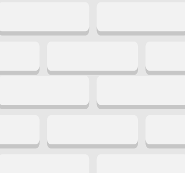 Hvide mursten tapet - TenStickers