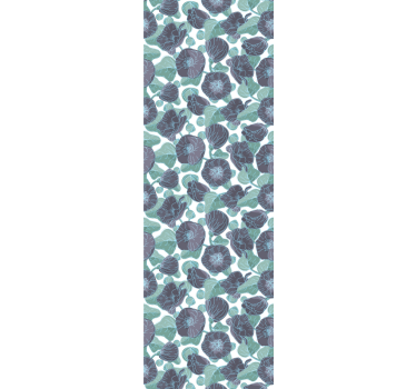 Malve blomster blomster tapet - TenStickers
