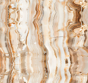 Beige farver marmor tapet - TenStickers