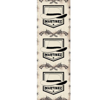Cowboy hat design tapet med tekst - TenStickers