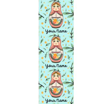 Søde matryoshka dukker personlig tapet - TenStickers