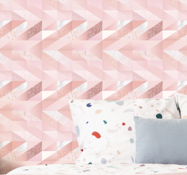 Chevron fusion marmor tapet - TenStickers