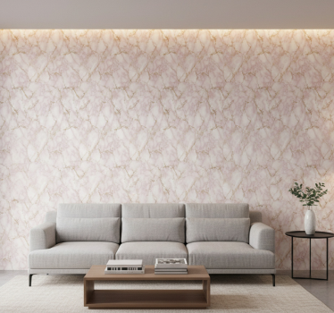 Marmor tapet med pink effekt - TenStickers