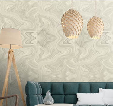 Elegante beige årer marmor tapet - TenStickers