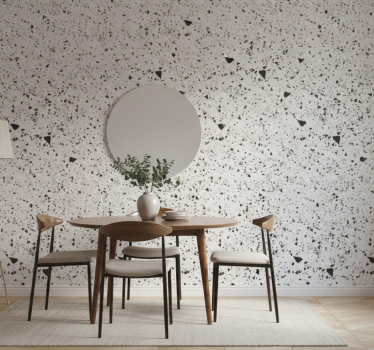 Marmor tapet med terrazzo fragmentering - TenStickers